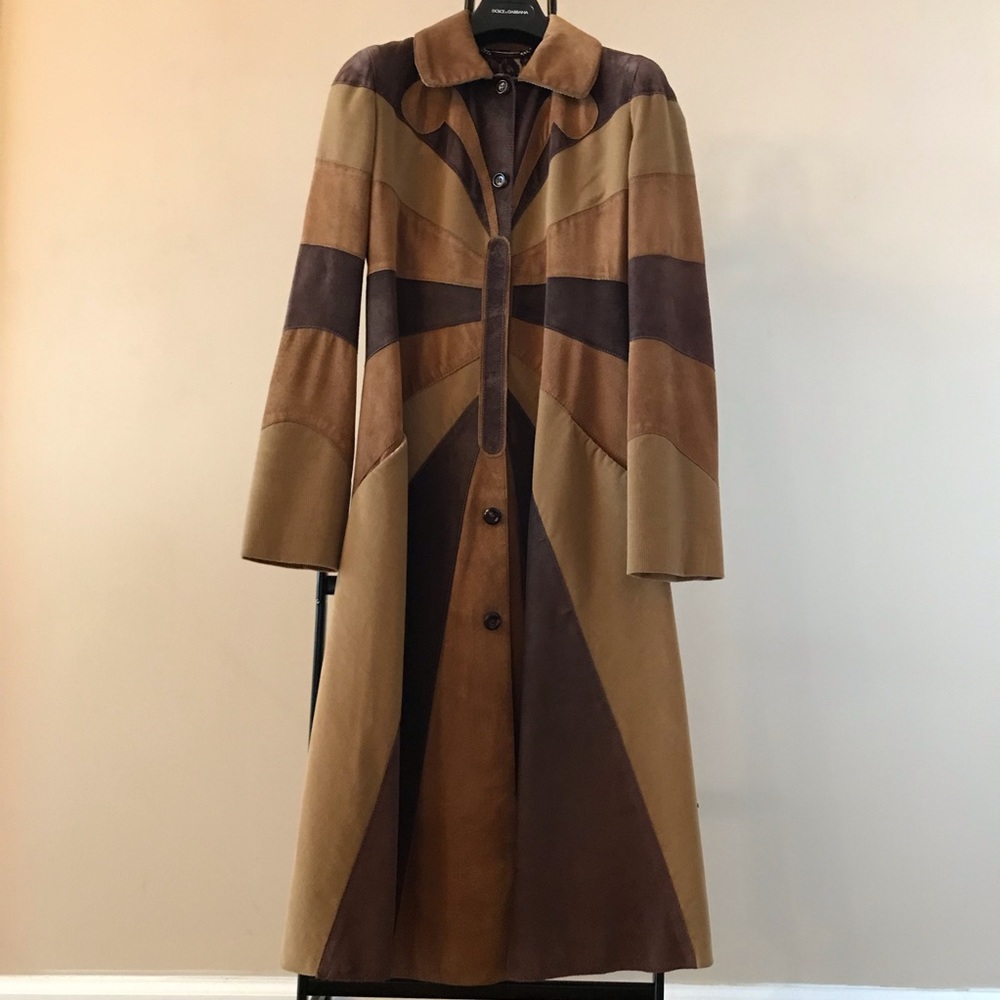 Dolce & Gabbana suede coat